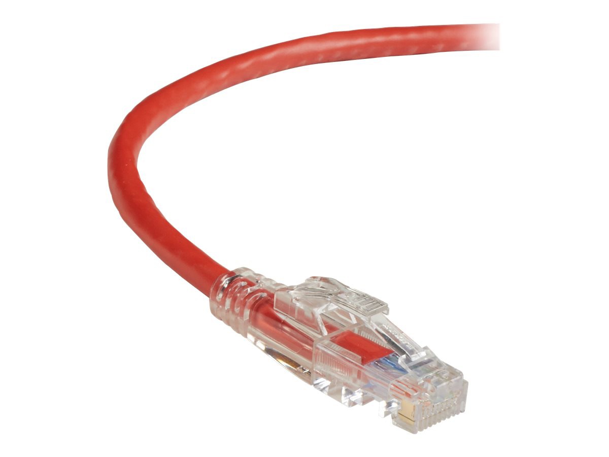Black Box 15ft Red Cat5 Cat5e 350Mhz UTP Patch Cable Optional Locking 15'