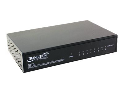Transition S8TB - switch - 8 ports - unmanaged