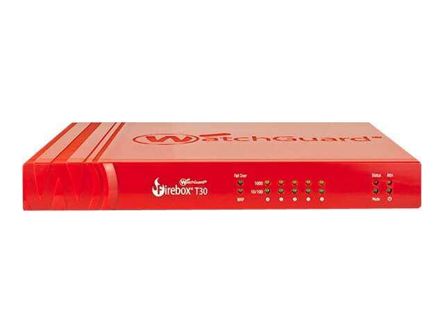 WatchGuard Firebox T30 - security appliance - with 1 year Total Security Suite