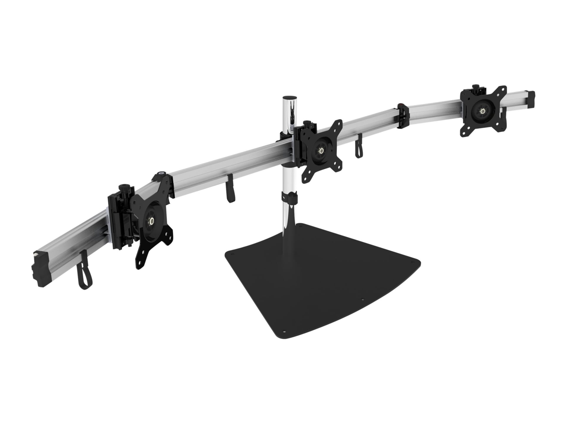 SIIG Premium Aluminum Triple Monitor Stand - 13" to 27" mounting kit - for 3 monitors