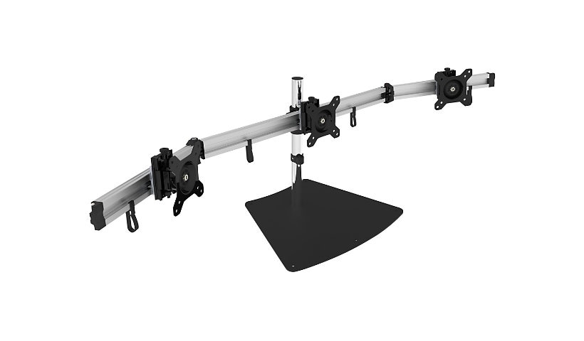 SIIG Premium Aluminum Triple Monitor Stand - 13" to 27" mounting kit - for 3 monitors