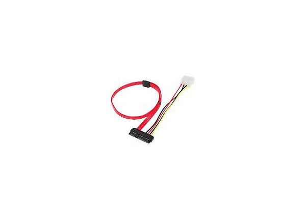SIIG SFF-8482 to SATA Cable with LP4 Power - SAS internal cable - 1.5 ft