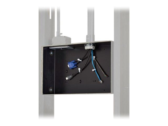 Chief Proximity In-Wall Storage Box - Compatible with Thinstall and Fusion Wall Mounts - Black enclosure - black