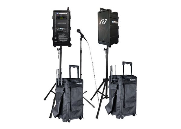 AmpliVox Digital Audio Travel Partner PREMIUM PACKAGE - speakers - for PA system - wireless