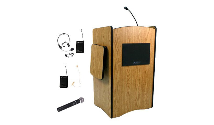 AmpliVox Multimedia SW3230 - lectern - mahogany