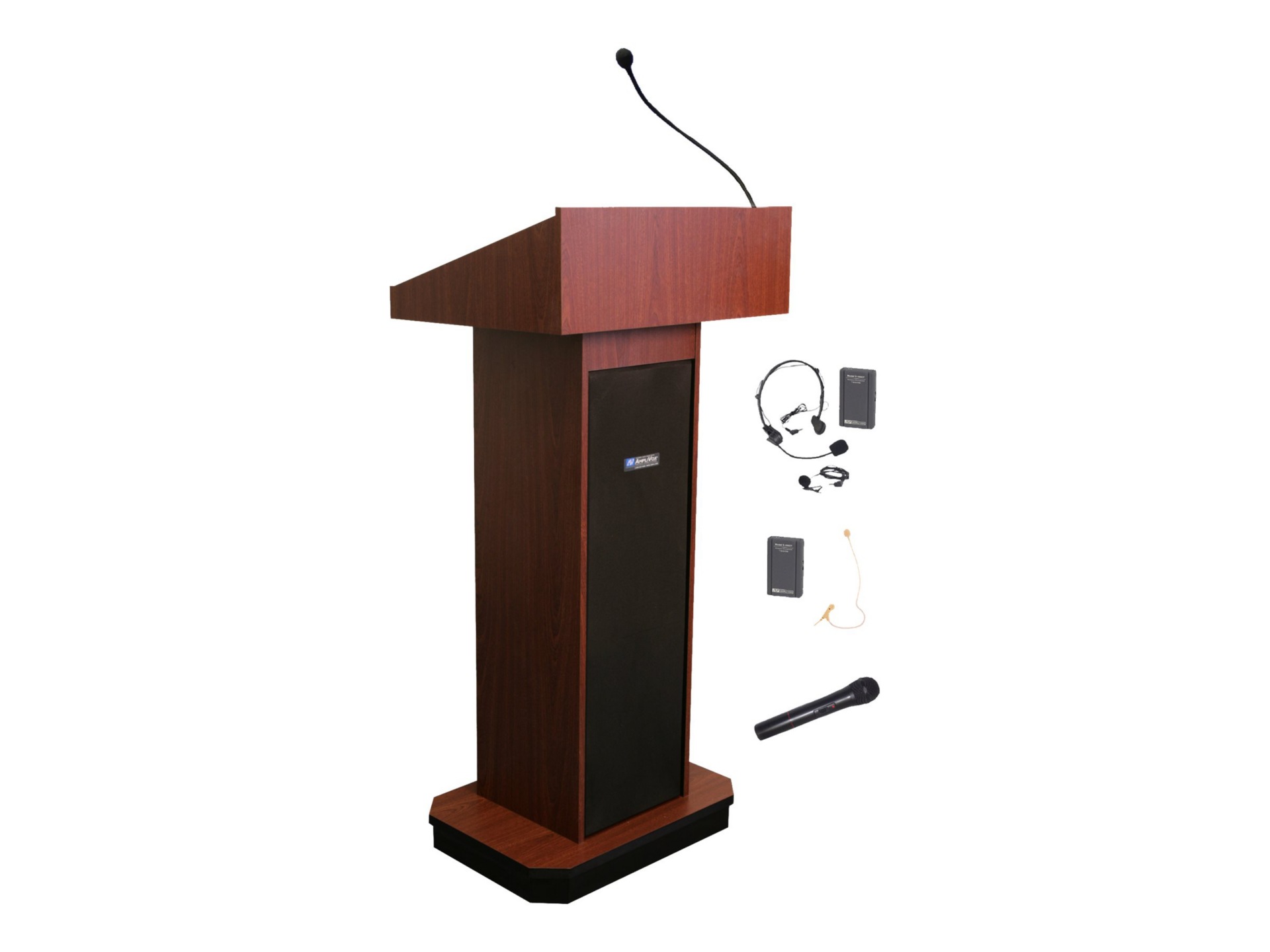 AmpliVox SW505 - lectern - rectangular - mahogany