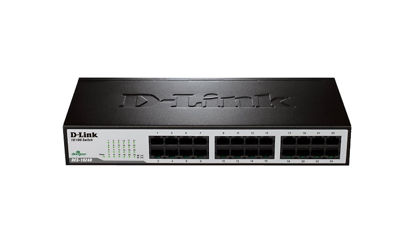 D-Link DES 1024D - switch - 24 ports - unmanaged - rack-mountable