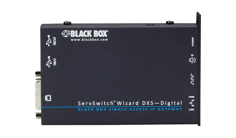 Black Box ServSwitch Wizard IP DXS KVM Extension - KVM extender - 10Mb LAN, 100Mb LAN - TAA Compliant