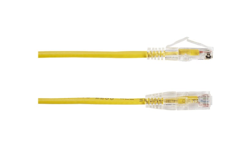 Black Box Slim-Net patch cable - 10 ft - yellow