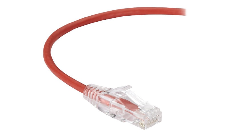 Black Box Slim-Net patch cable - 7 ft - red