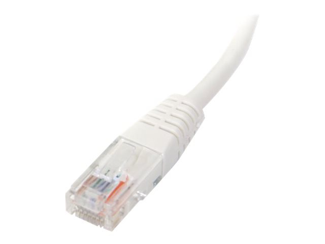 StarTech.com Cat5e Ethernet Cable 10 ft White - Cat 5e Molded Patch Cable