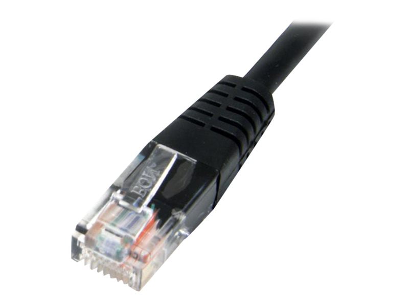 StarTech.com Cat5e Ethernet Cable 2 ft Black - Cat 5e Molded Patch Cable