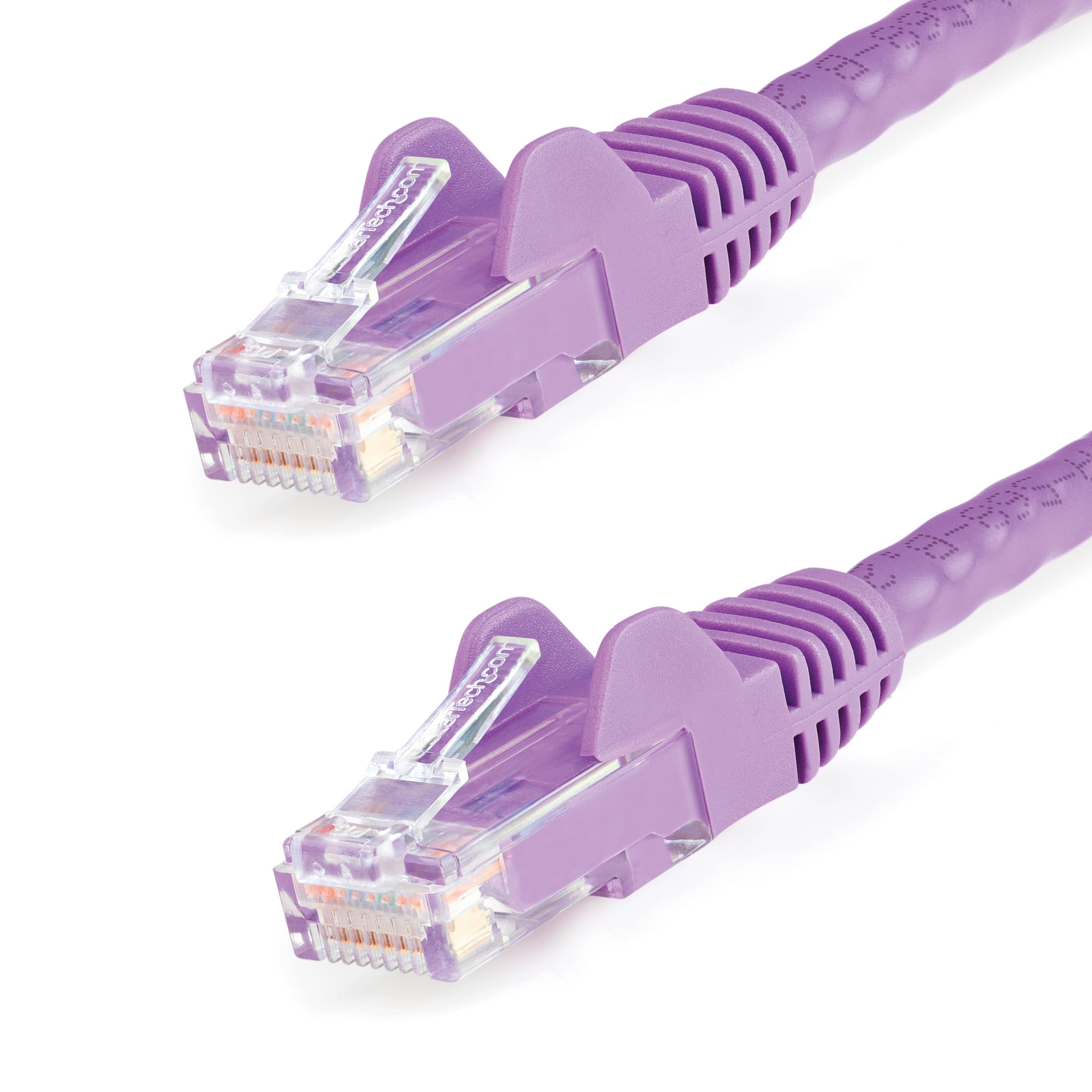 StarTech.com CAT6 Ethernet Cable 7' Purple 650MHz PoE Snagless Patch Cord