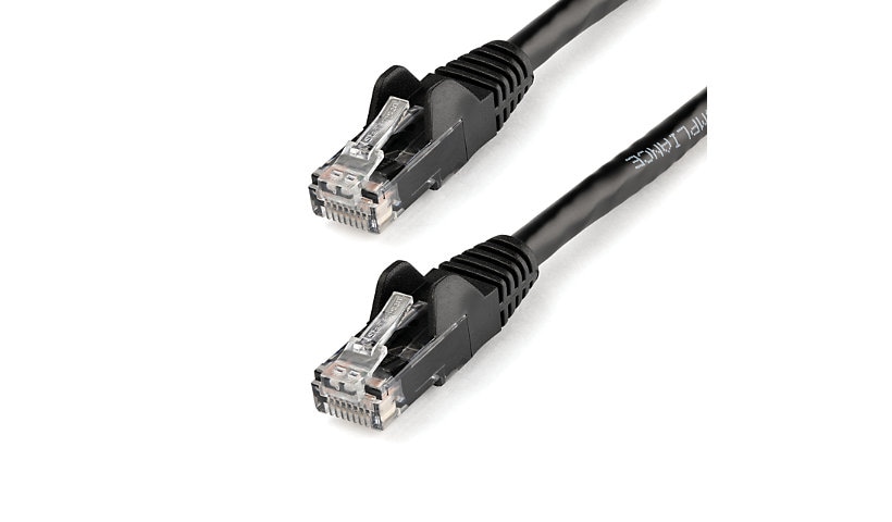 StarTech.com 75ft CAT6 Ethernet Cable Black Snagless UTP CAT 6 Gigabit Cord/Wire 100W PoE 650MHz