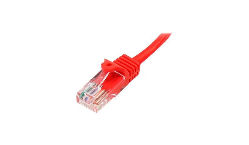 StarTech.com Cat5e Ethernet Cable 10 ft Red - Cat 5e Snagless Patch Cable