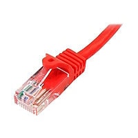 StarTech.com Cat5e Ethernet Cable 15 ft Red - Cat 5e Snagless Patch Cable