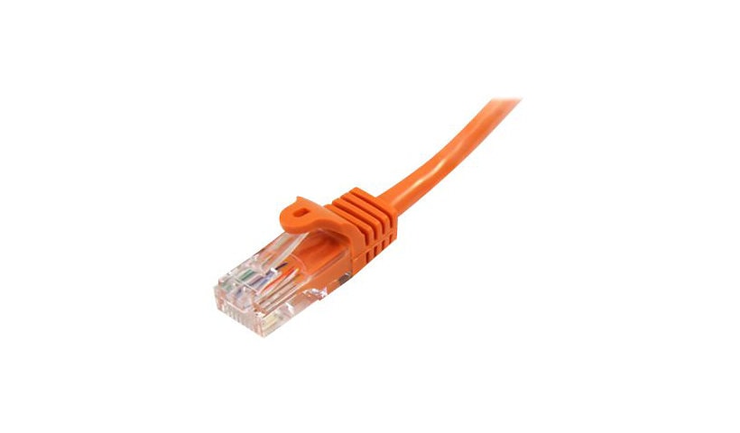 StarTech.com Cat5e Ethernet Cable 3 ft Orange - Cat 5e Snagless Patch Cable
