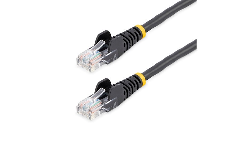 StarTech.com Cat5e Ethernet Cable 50 ft Black - Cat 5e Snagless Patch Cable