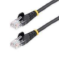 StarTech.com Cat5e Ethernet Cable 50 ft Black - Cat 5e Snagless Patch Cable