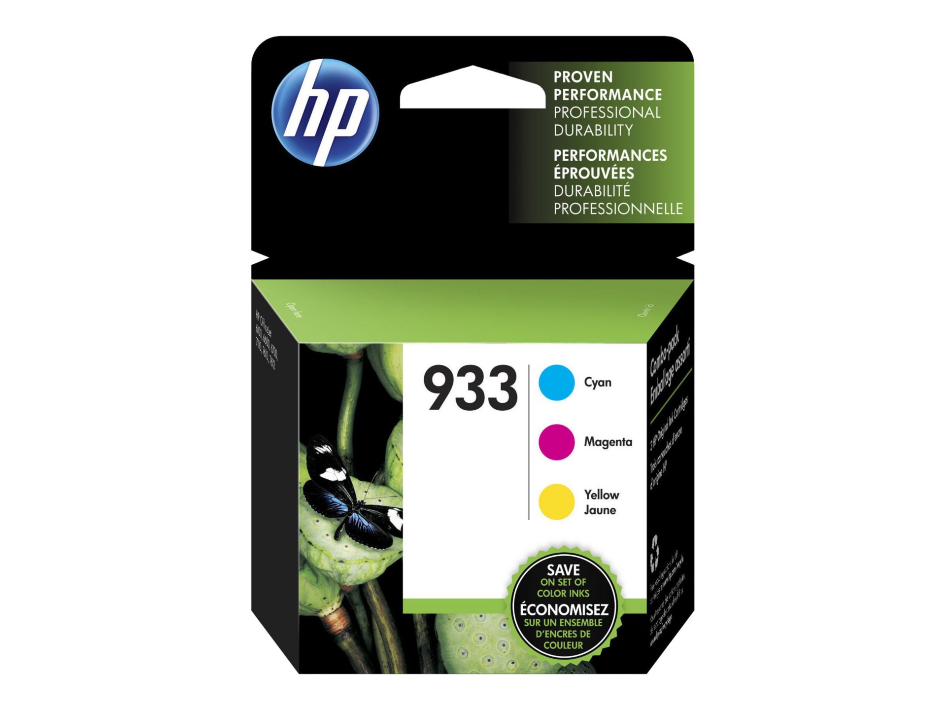HP 933 Original Standard Yield Inkjet Ink Cartridge - Cyan, Yellow, Magenta