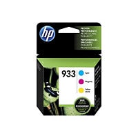HP 933 - 3-pack - yellow, cyan, magenta - original - ink cartridge