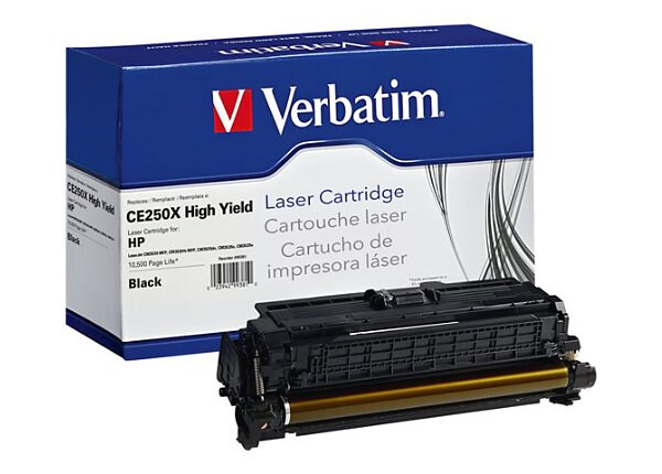 Verbatim - High Yield - black - remanufactured - toner cartridge ( equivalent to: HP CE250X )