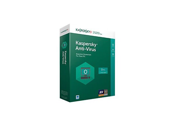 Kaspersky Anti-Virus 2017 - box pack (1 year)