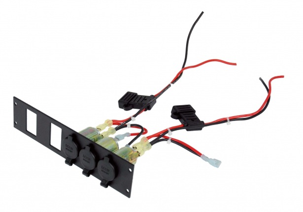 Havis 3 Lighter Plug Outlet with 2 Cut Out Switch