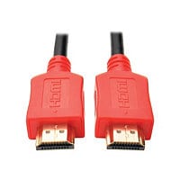 Eaton Tripp Lite Series High-Speed HDMI Cable, Digital Video and Audio, UHD 4K (M/M), Red, 6 ft. (1.83 m) - HDMI cable -