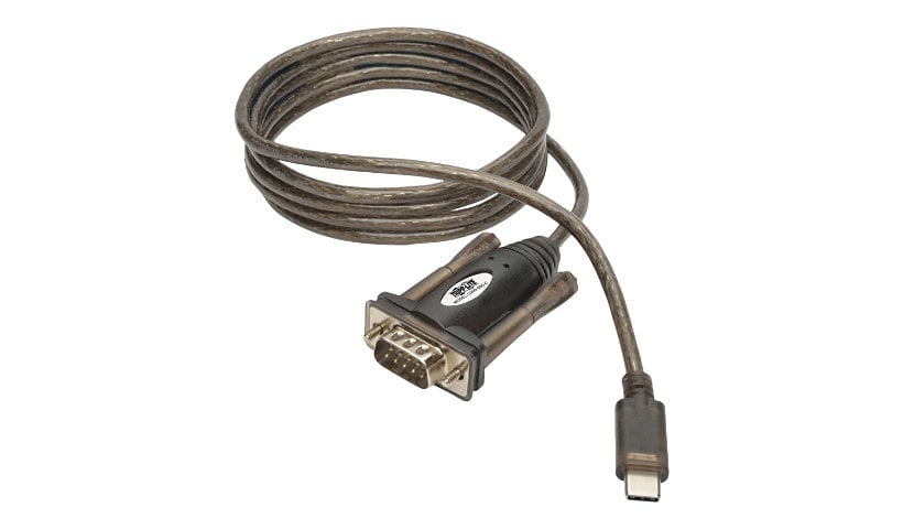 Tripp Lite USB 2.0 USB-C to DB9 Adapter Cable USB-C to RS-232 M/M 5' 5ft - serial adapter - USB-C - RS-232