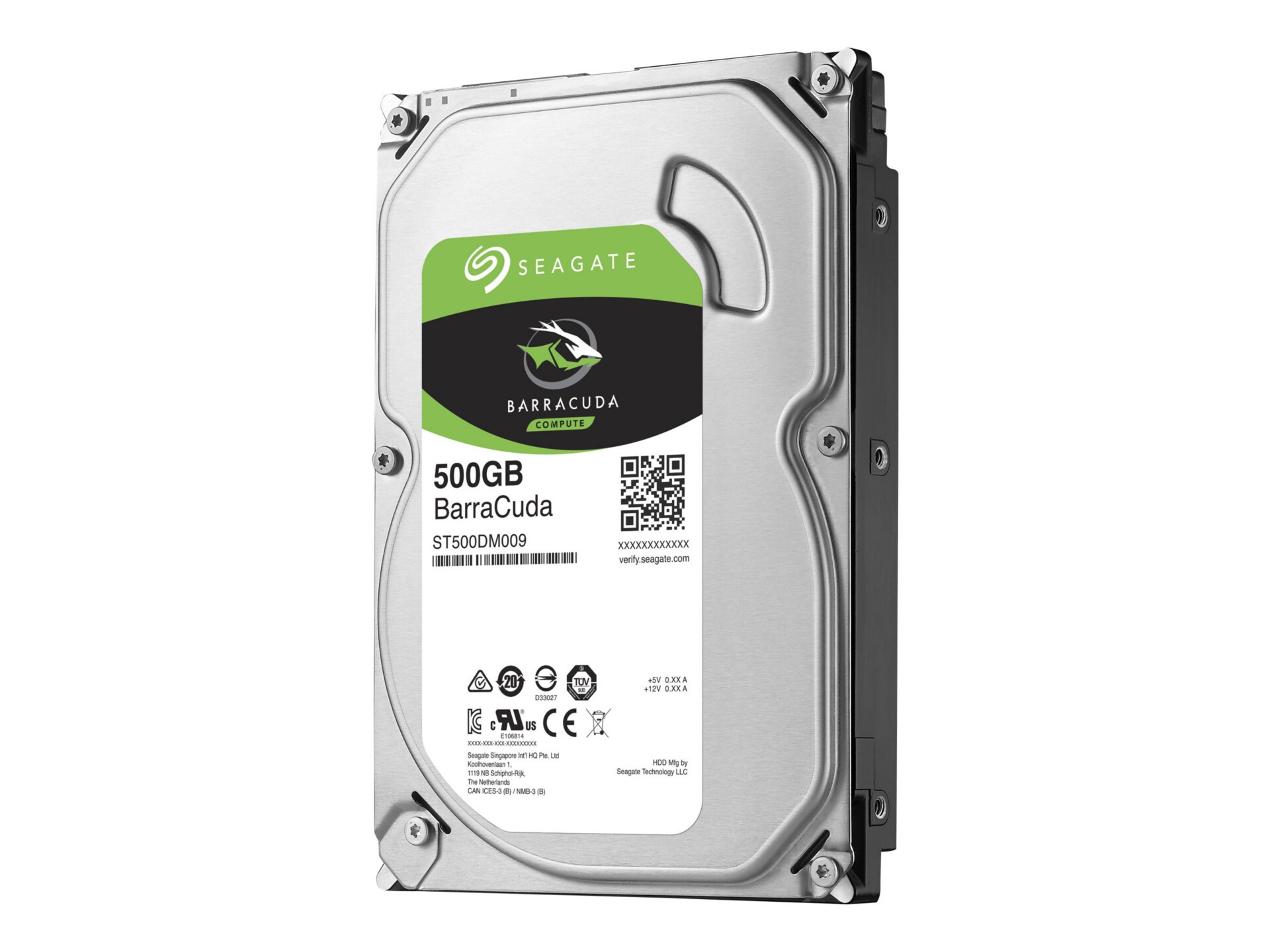 Seagate Barracuda ST500DM009 - hard drive - 500 GB - SATA 6Gb/s