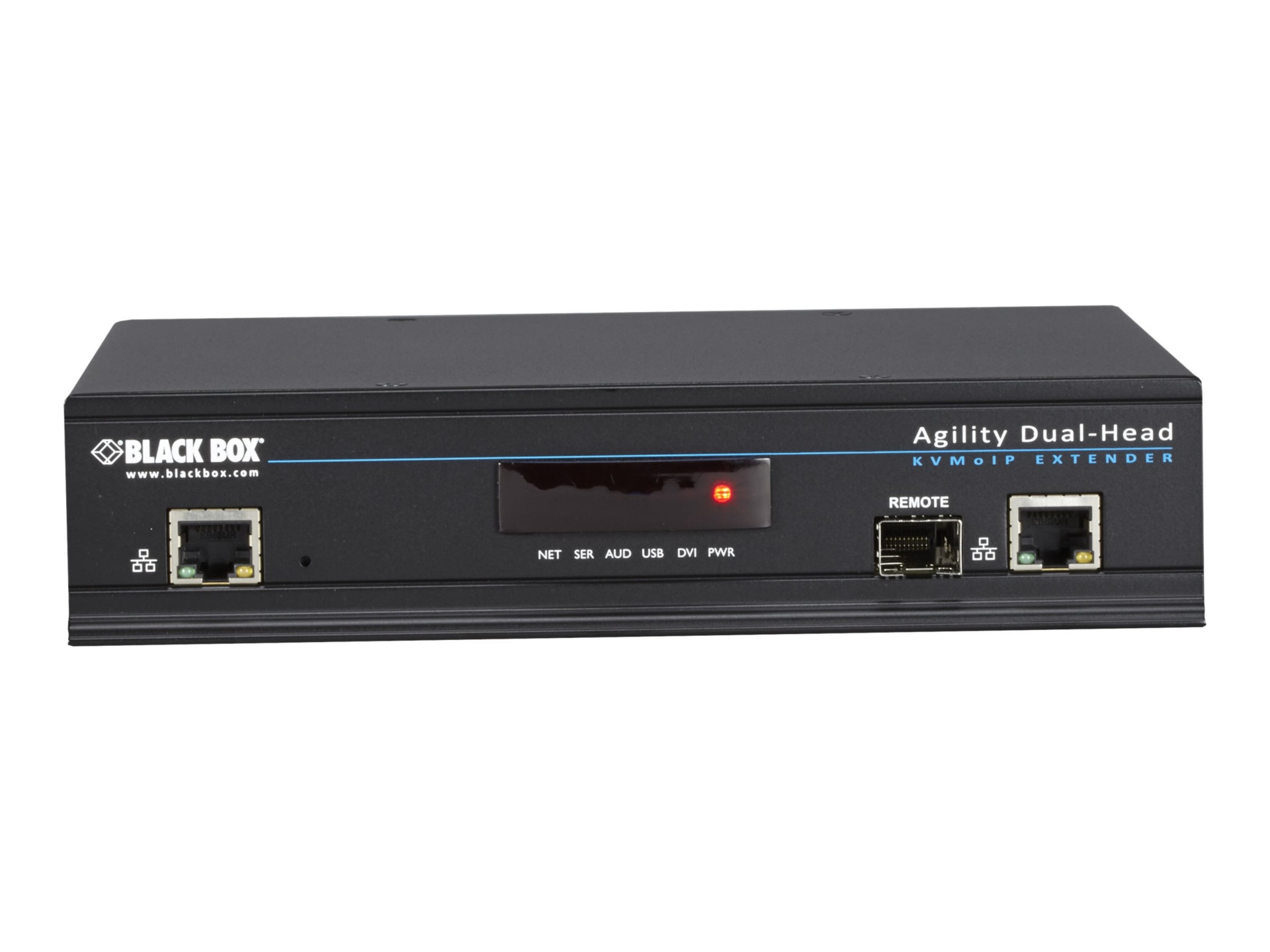 Black Box ServSwitch Agility IP-Based KVM Extender - DVI, USB, Dual-Head Re