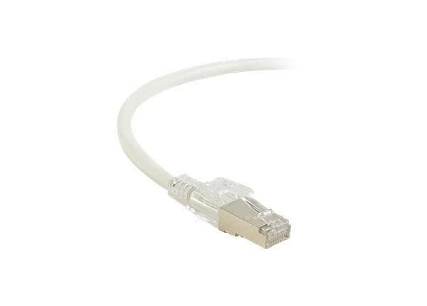 Black Box 20ft White CAT6A 650Mhz 10G Shielded Patch Cable Optional Locking