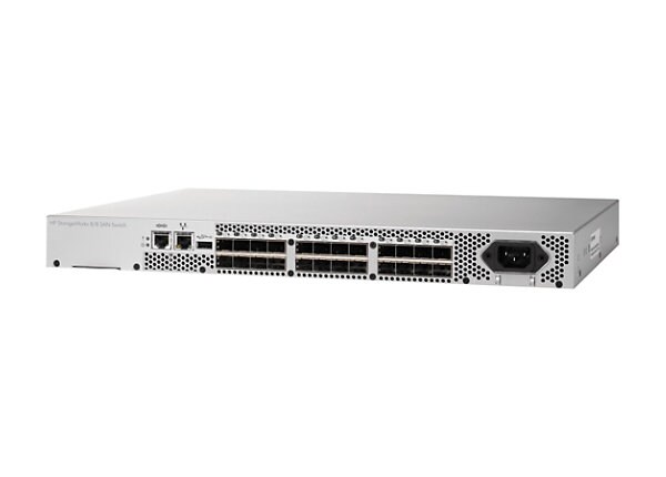 HPE 8/8 Base (0) e-port SAN - switch - 8 ports - managed - rack-mountable