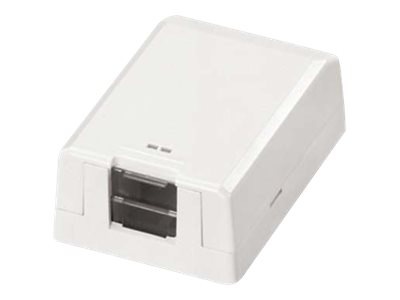 Panduit MINI-COM Shuttered Surface Mount Box - surface mount box