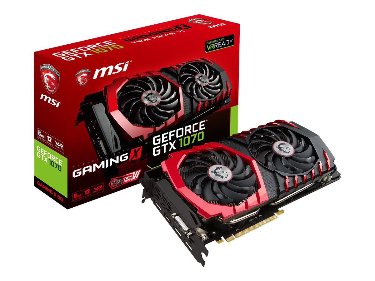 MSI GTX 1070 GAMING X 8G - graphics card - GF GTX 1070 - 8 GB