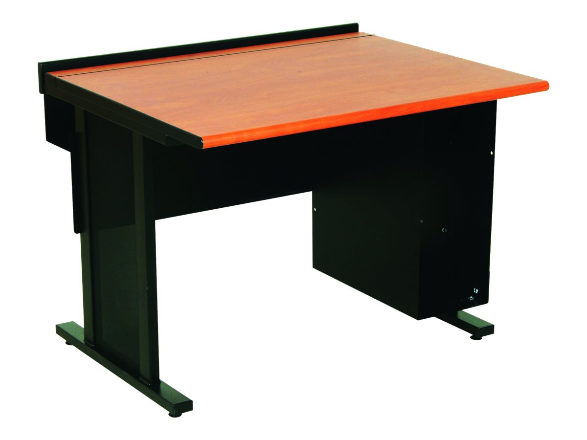 Spectrum Evolution Computer Desk - table - rectangular - black, wild cherry