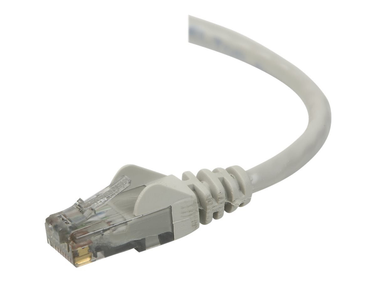 Belkin Cat6 75ft Grey Ethernet Patch Cable, UTP, 24 AWG, Snagless, Molded, RJ45, M/M, 75'