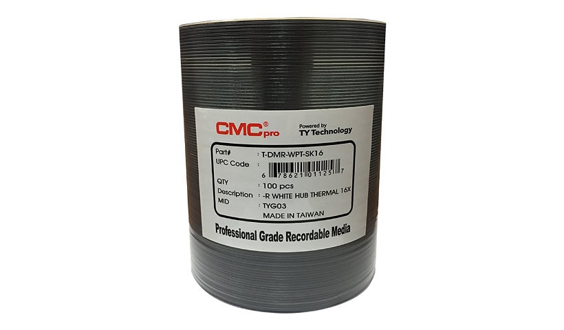 CMC Pro - DVD-R x 100 - 4.7 GB - storage media