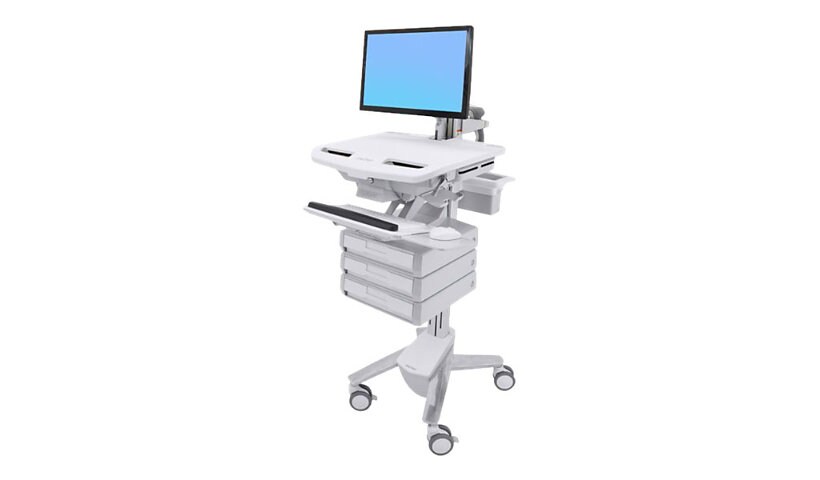 Ergotron StyleView Cart with LCD Arm, 3 Drawers - cart - open architecture