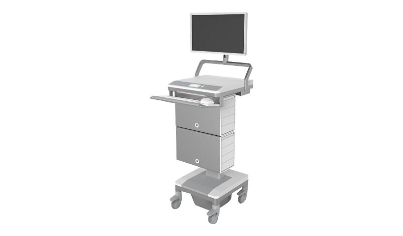 Humanscale TouchPoint Mobile Technology Cart T7 MedLink Powered Cart for PC