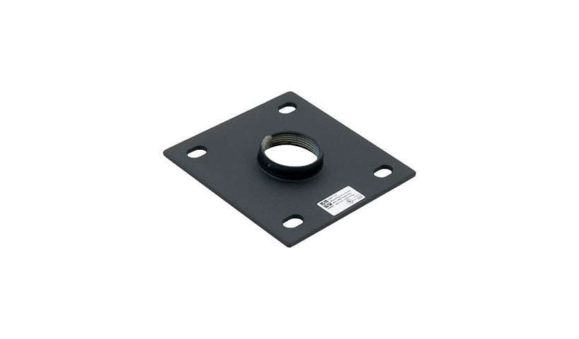 Chief 6" Flat Ceiling Plate Mount - Black