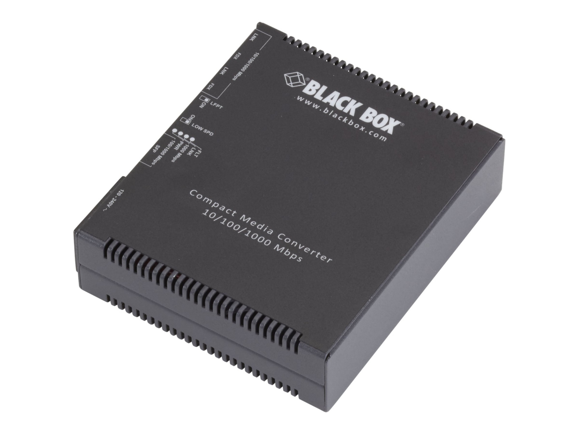 Black Box Compact Media Converter - fiber media converter - GigE