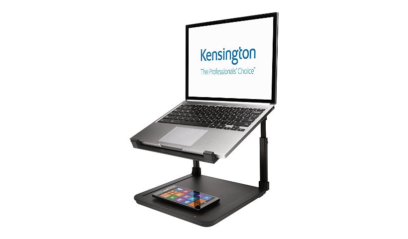 Kensington SmartFit Laptop Riser with Wireless Phone Charging Pad notebook