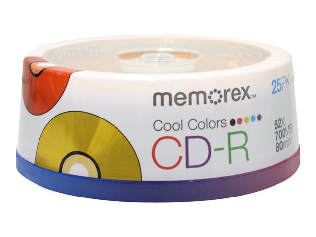 Memorex Cool - CD-R x 25 - 700 MB - storage media