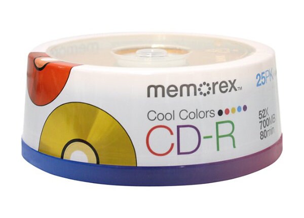 Memorex Cool - CD-R x 25 - 700 MB - storage media