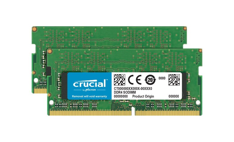 Crucial - DDR4 - kit - 32 GB: 2 x 16 GB - SO-DIMM 260-pin - 2400