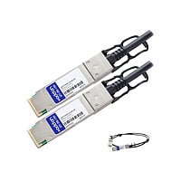 AddOn 1m Cisco Compatible QSFP+ DAC - direct attach cable - 1 m