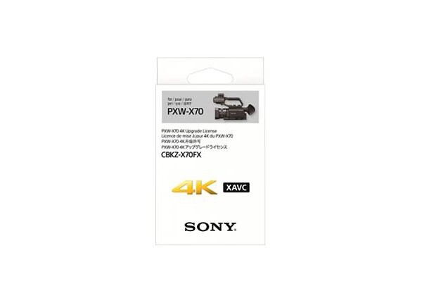 Sony PXW-X70 4K - upgrade license