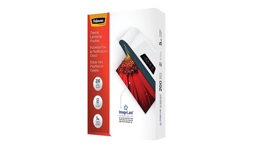 Fellowes ImageLast Letter - 200-pack - clear - 228.6 x 292.1 mm - glossy la
